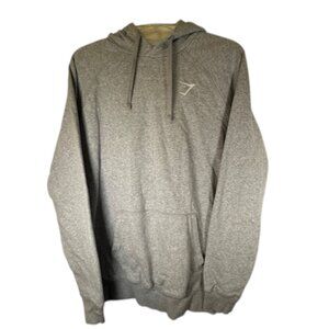 Gymshark Gray Hooded Sweatshirt Athletic Athleisure Unisex Style- Mens Size M